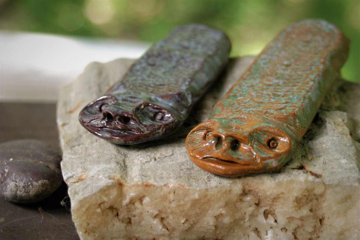 Mystical Ceramic Crocodile Totems: Limited Edition Batch