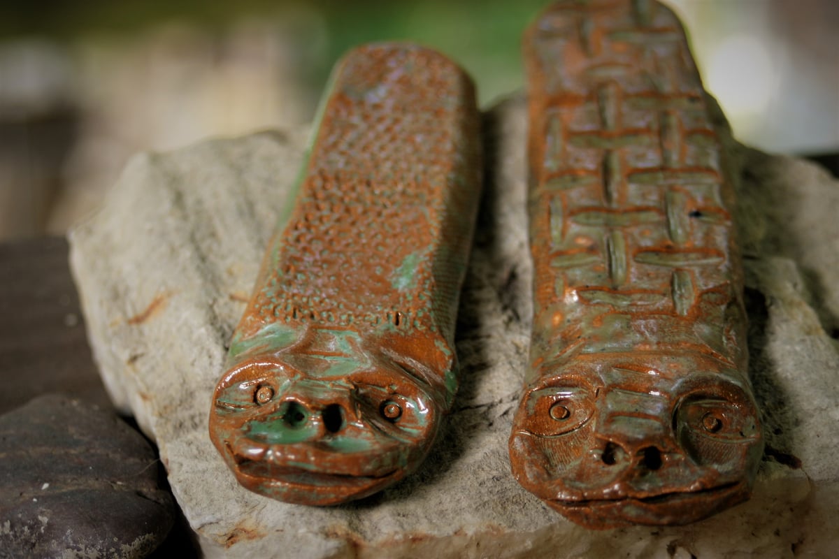 Mystical Ceramic Crocodile Totems: Limited Edition Batch