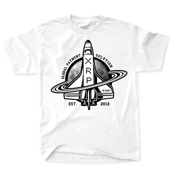 XRP Lift Off - White Tee