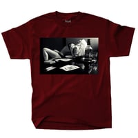 Image 1 of Strip Poker - Burgundy Tee