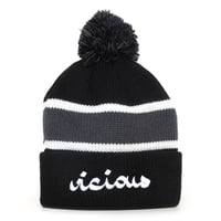 Image 1 of Vicious Beanie - Black & Gray