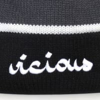Image 2 of Vicious Beanie - Black & Gray