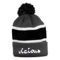 Image 1 of Vicious Beanie - Gray & Black