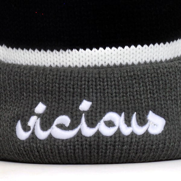 Vicious Beanie - Gray & Black