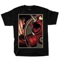 Image 1 of Gas Mask (Red Colorway) - Black Tee
