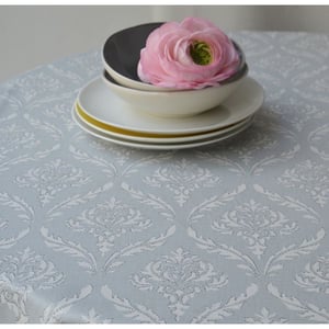 Image of Nappe enduite française et oekotex "Pompadour grise"