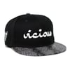 Vicious Snapback - Gray Snakeskin 