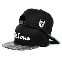 Image 3 of Vicious Snapback - Gray Snakeskin 