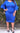 Natalie |  Dress (White & Royal Blue)  See description