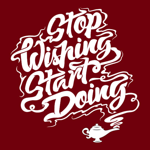 Stop Wishing Start Doing - Red Tank