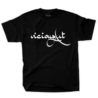 Image 1 of Vicious Wordmark Logo - Black Tee
