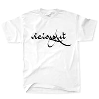 Image 1 of Vicious Wordmark Logo - White Tee
