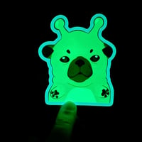 Image 5 of Alien Dog Glow in the Dark Sticker