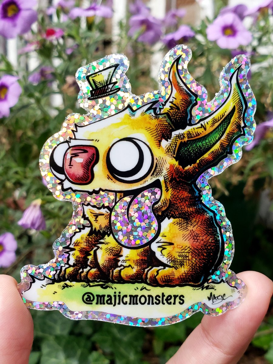 Image of Glitter Melvin Sticker