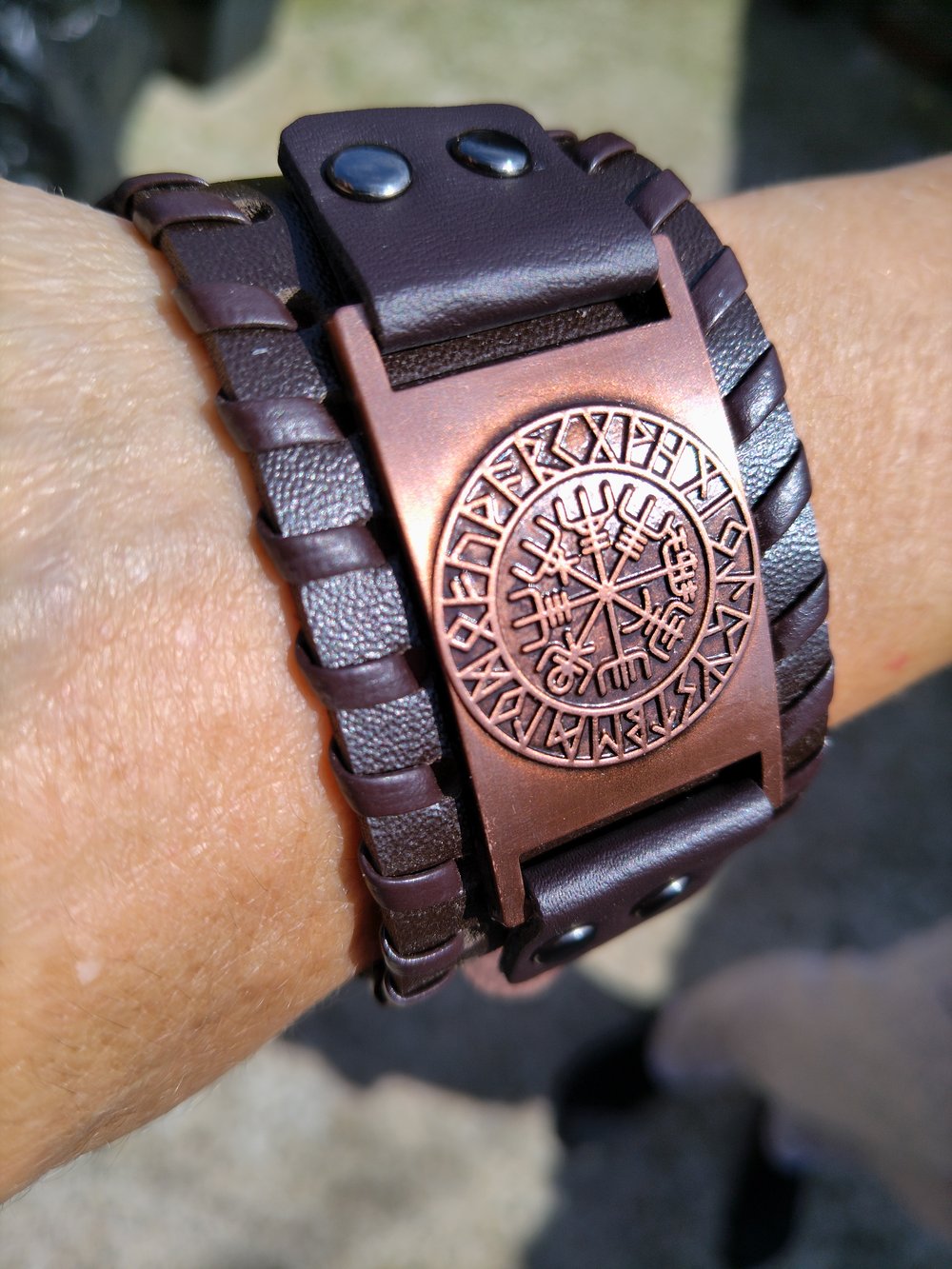 Valhalla Leather wristband 