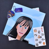 Image 2 of Water 7 Robin Print - 8" x 8"