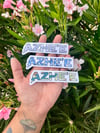 “Azhe’e” Waterproof Vinyl Sticker (choose one)