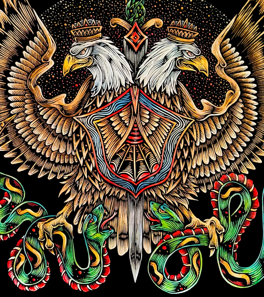 Image of Eagle & Snake Crest