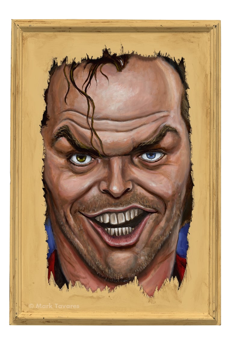 "Here's Johnny!" (inspired by "The Shining")