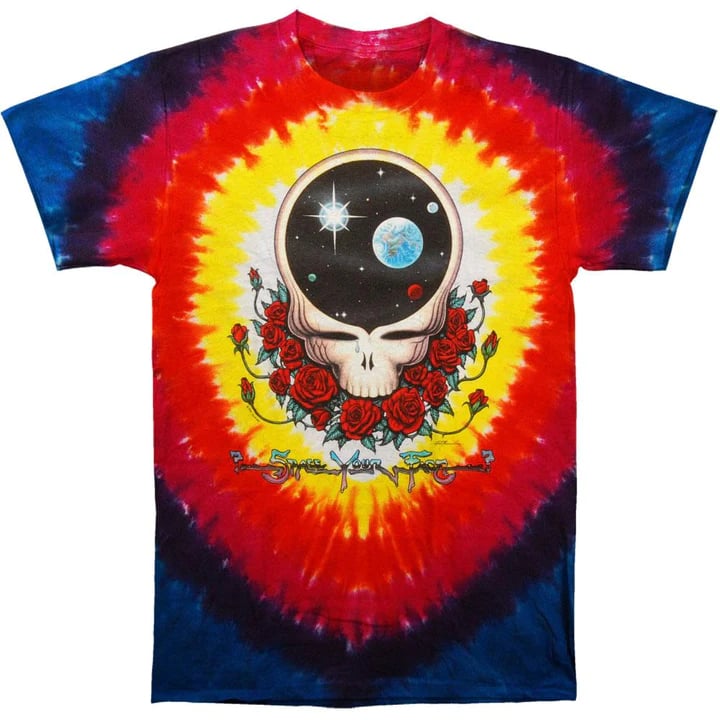 Image of GRATEFUL DEAD SPACE YOUR FACE TIE DYE SHORT SLEEVE 