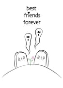 Image 4 of BFFs - Illustrated Greeting Card 