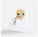 Image 1 of Hand with Flowers - Illustrated Greeting Card 