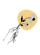 Image 4 of Hand with Flowers - Illustrated Greeting Card 