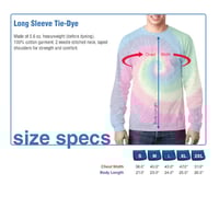Image 3 of GRATEFUL DEAD 30TH ANNIVERSARY TIE DYE LONG SLEEVE 