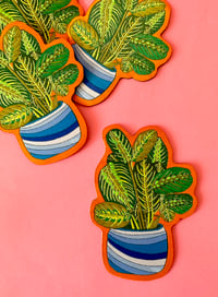 Image 3 of Prayer Plant-Woven Sticker Patch