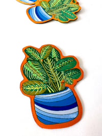 Image 2 of Prayer Plant-Woven Sticker Patch