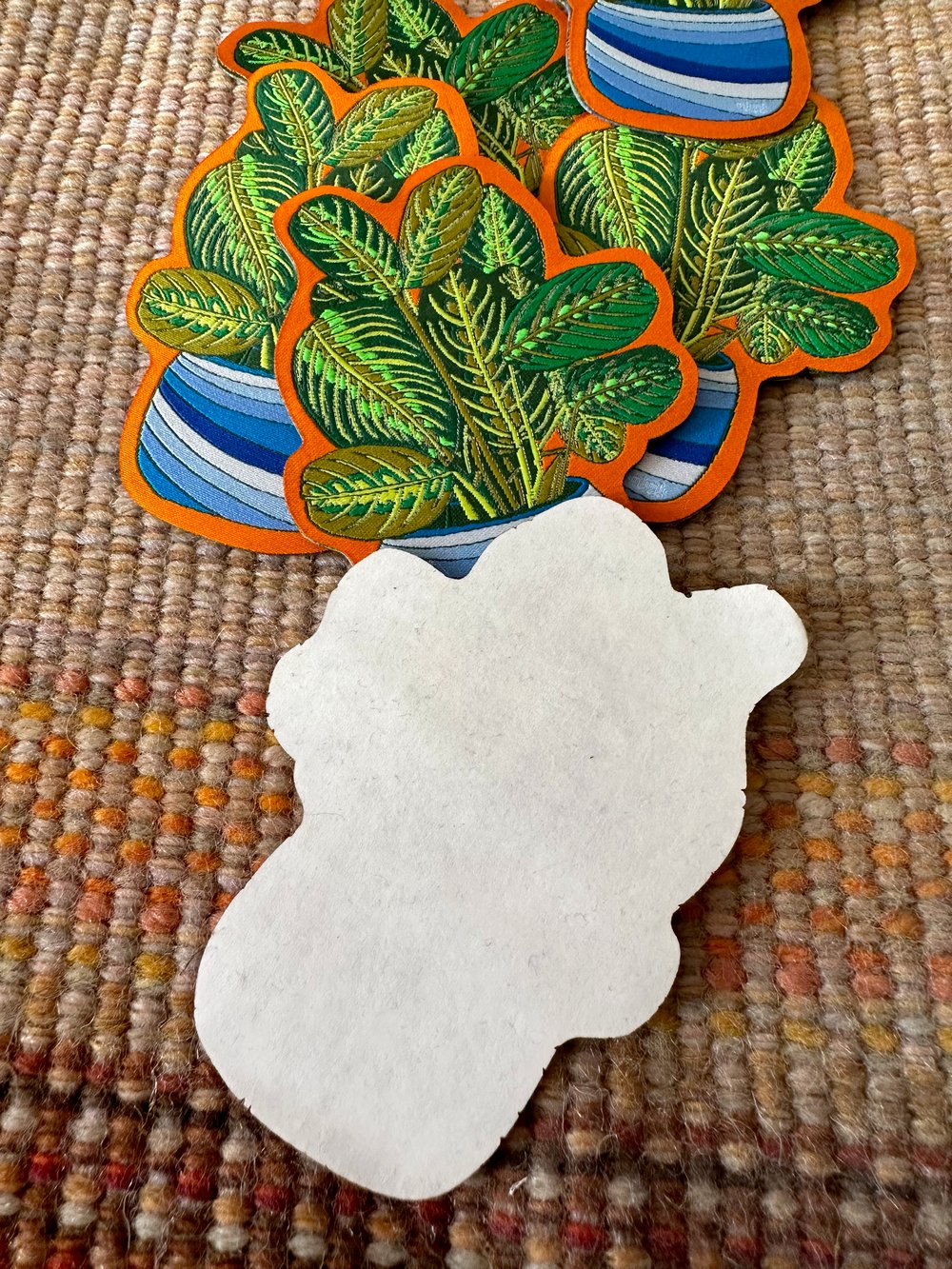 Prayer Plant-Woven Sticker Patch