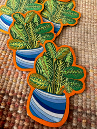 Image 1 of Prayer Plant-Woven Sticker Patch