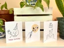 Image 1 of Sketchbook Doodles - Illustrated Greeting Card 3 Pack