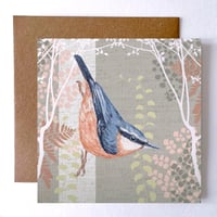 Image 1 of NUTHATCH GREETING CARD