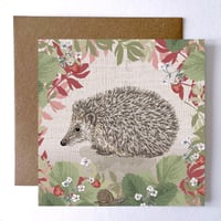 Image 1 of HEDGEHOG GREETING CARD