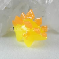 Image 3 of "Translucent" mini Stegosaurus