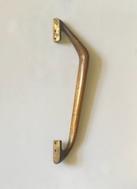 Image 3 of Large Single Push Pull Handle in Bronze, Mid-20th Century