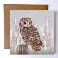 Image 1 of TAWNY OWL GREETING CARD