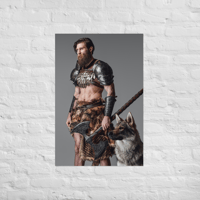 Image 5 of Poster Viking Warrior & Wolf - Sweyn Forkbeard