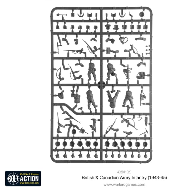 British & Canadian Army Infantry (30 figs)
