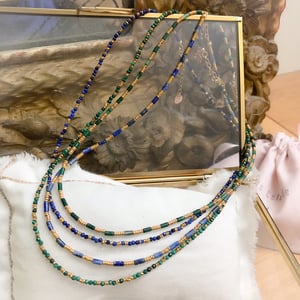 Image of Collier ANITA Malachite ou lapis
