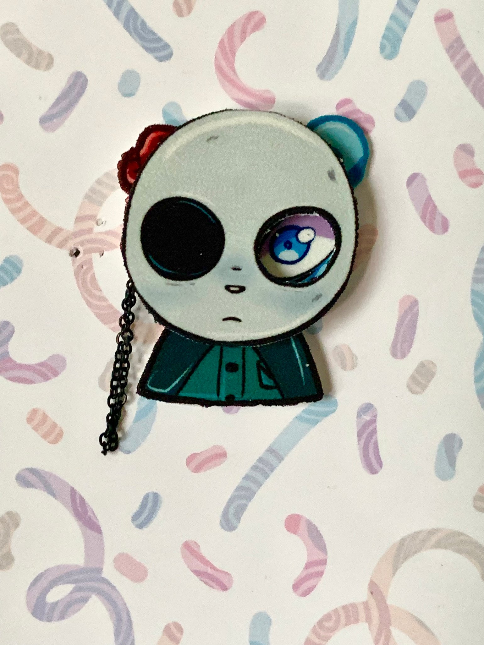 Unicorn wars Lieutenant Azulin Magnet mask pin | BubblyBlueJelly