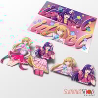 Image 1 of Oshi no Ko - Ai Hoshino X Ruby Hoshino Slaps, Diecut, Peeker