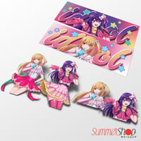 Image 1 of Oshi no Ko - Ai Hoshino X Ruby Hoshino Slaps, Diecut, Peeker