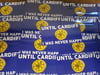 Pack of 25 10x5cm Until Cardiff I Was Never Happy Football/Ultras Stickers.