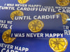 Pack of 25 10x5cm Until Cardiff I Was Never Happy Football/Ultras Stickers.