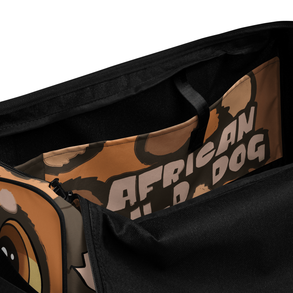 African Wild Dog Duffle Bag