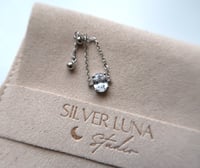Image 2 of oval silver chain ring  鹅蛋形链条银戒