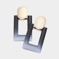 Image 1 of Dangling Rectangular Ombre Earrings, Stylish Accessories