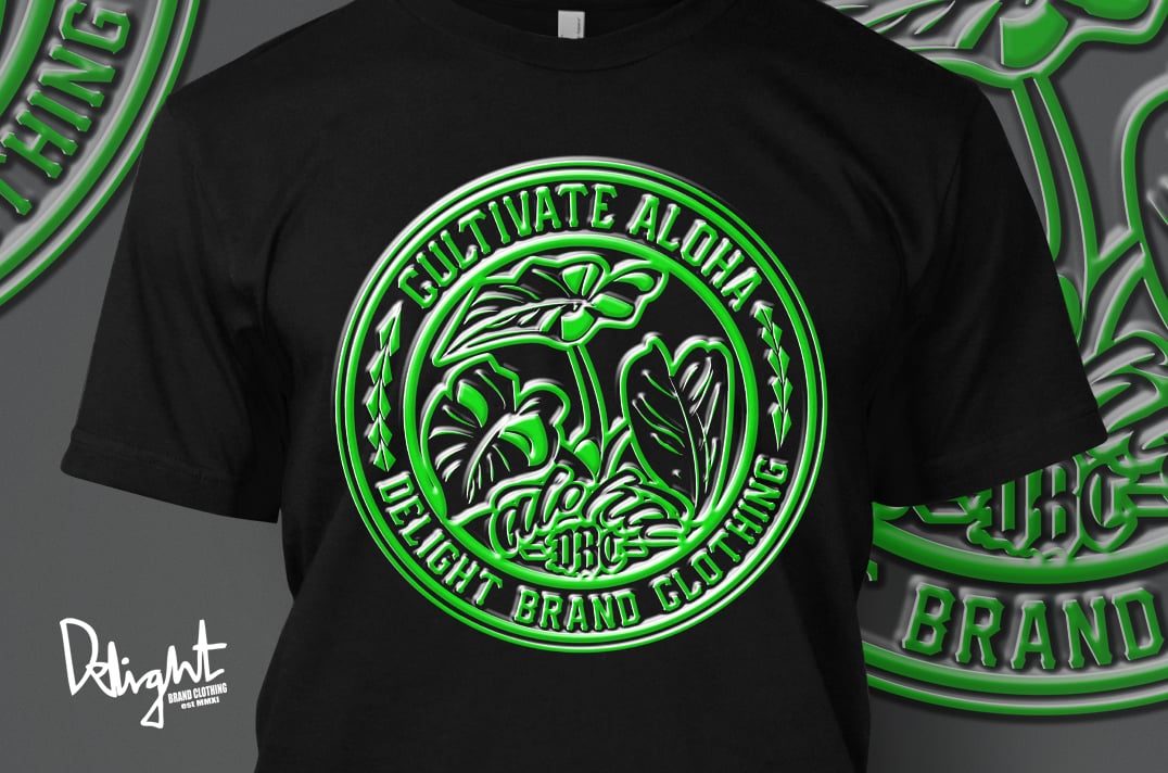 Cultivate Aloha - DBC (Black/Green Bevel T-shirt)